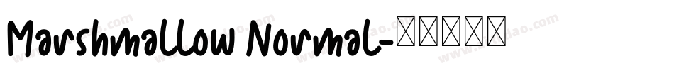 Marshmallow Normal字体转换
